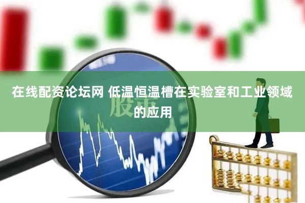 在线配资论坛网 低温恒温槽在实验室和工业领域的应用