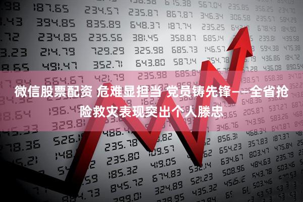 微信股票配资 危难显担当 党员铸先锋——全省抢险救灾表现突出个人滕忠